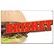 Signmission Brisket Banner Concession Stand Food Truck Single Sided B-60 Brisket19 - alternate 1